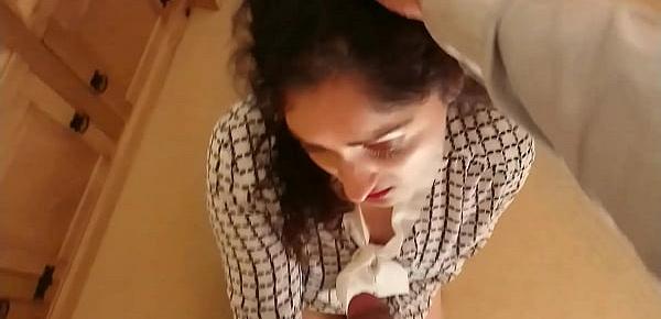  Indian Secretary abused punished tortured and forced to fuck boss who creampies her tight pussy in the office dirty hindi audio desi chudai leaked scandal sex tape POV Indian